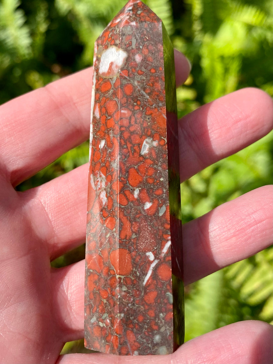 Plum Blossom Jasper Healing Wand