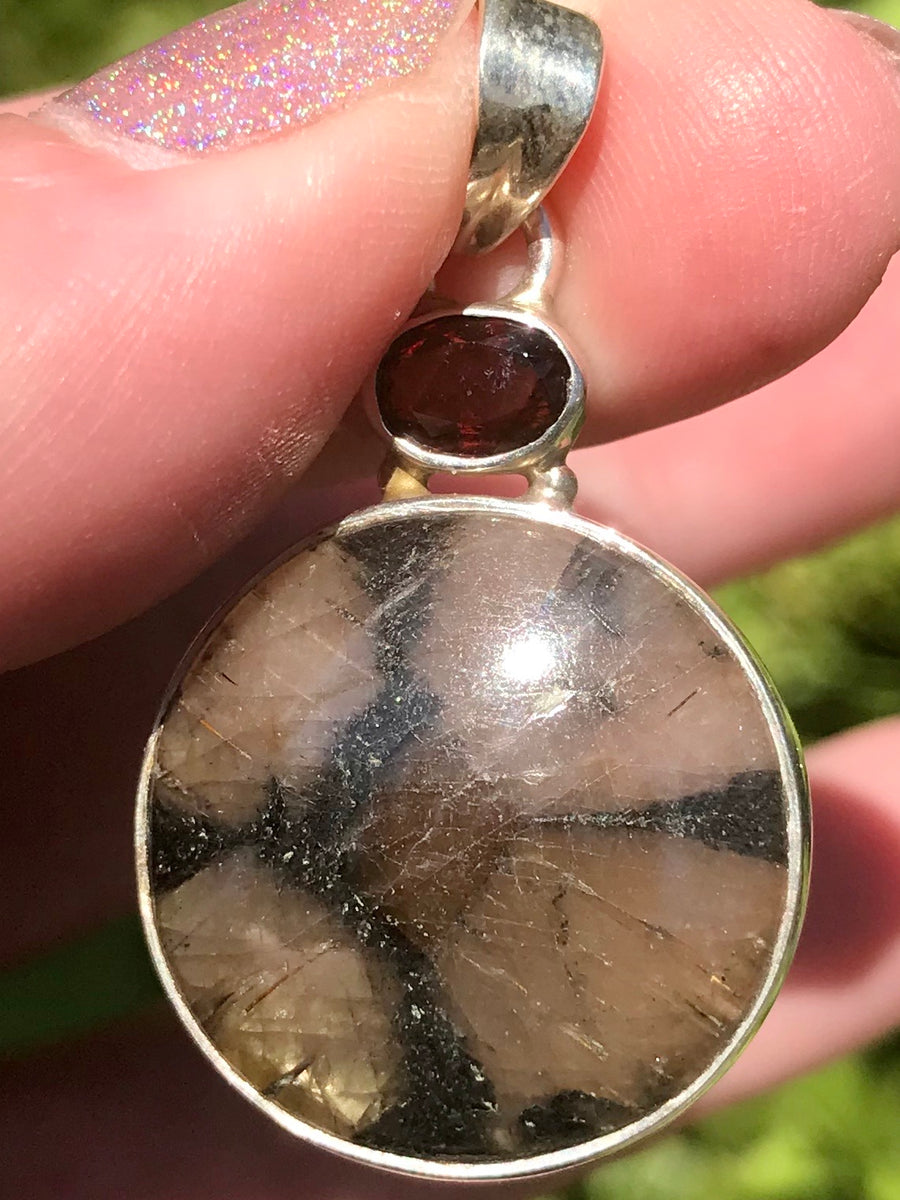 Chiastolite pendant sale