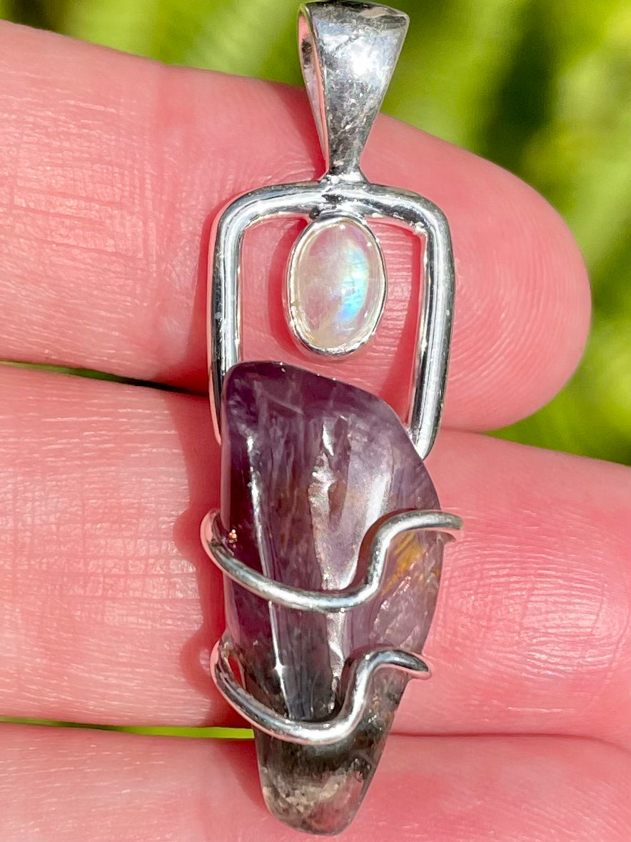 Super Seven and Moonstone Pendant