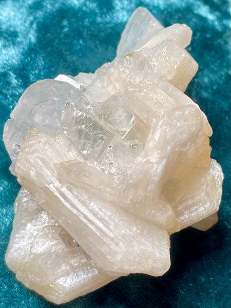 Apophyllite with Stilbite Crystal Cluster