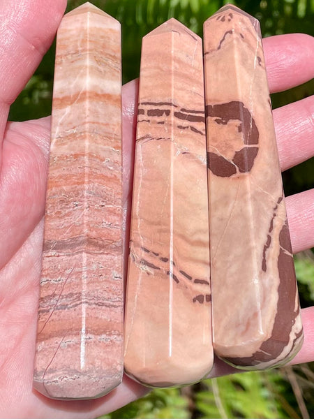 Peruvian Red Jasper Massage Wand - Morganna’s Treasures