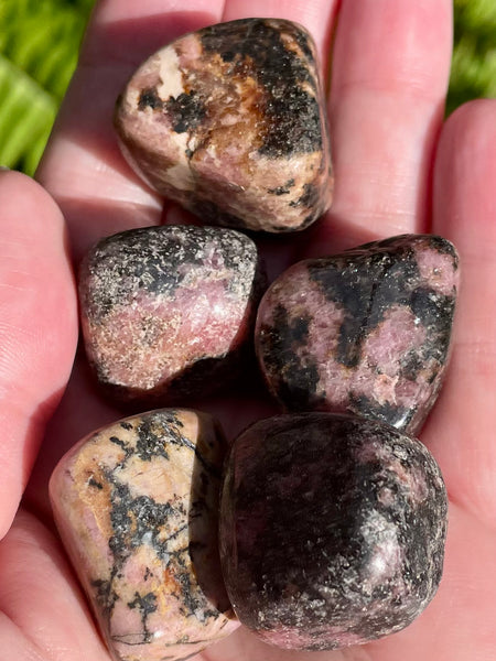 Rhodonite Tumbled Stones - Morganna’s Treasures 