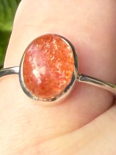 Gorgeous Sunstone Ring Size 6.5 - Morganna’s Treasures