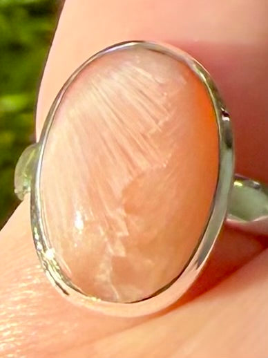Orange Scolecite Ring Size 5.5 - Morganna’s Treasures