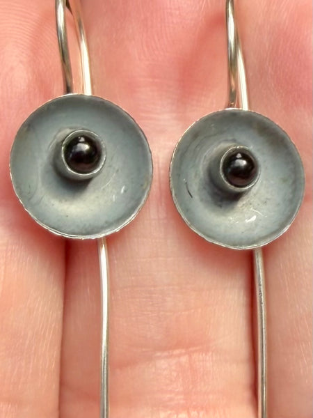 Black Onyx Fish Hook Earrings - Morganna’s Treasures