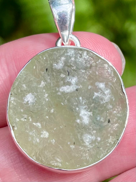 Rough Prehnite and Epidote Pendant - Morganna’s Treasures 