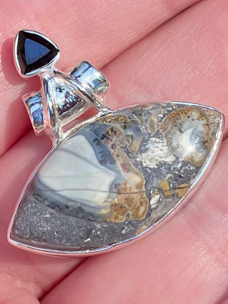 Maligano (Indonesian) Jasper and Black Onyx Pendant - Morganna’s Treasures