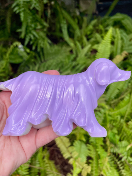 Glow in the Dark Resin Ghost Dog - Morganna’s Treasures