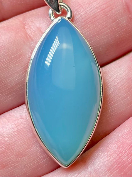 Blue Chalcedony Pendant