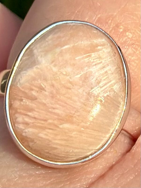 Orange Scolecite Ring Size 8 - Morganna’s Treasures