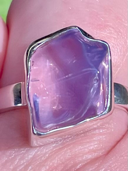 Rough Lavender Quartz Ring Size 9 - Morganna’s Treasures 