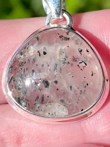 Hematite in Quartz Pendant