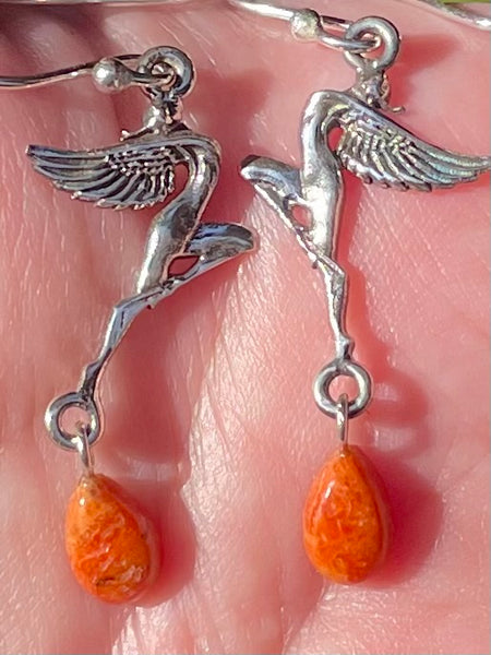 Coral Fairy Earrings - Morganna’s Treasures