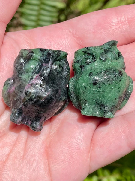 Ruby in Zoisite Owl - Morganna’s Treasures
