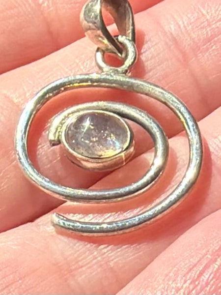 Rainbow Moonstone Pendant - Morganna’s Treasures