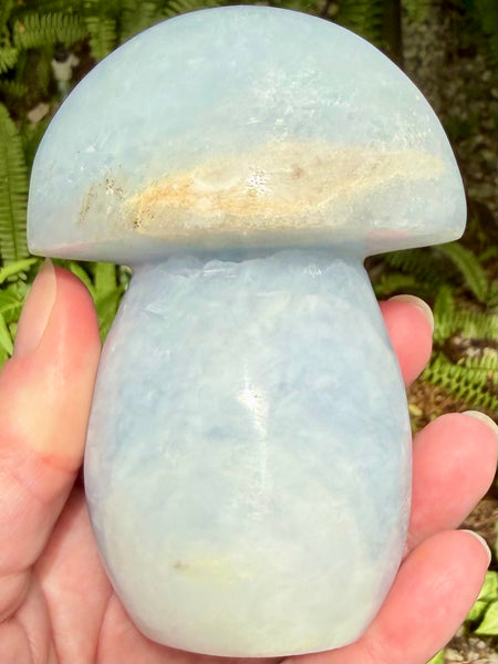 Blue Calcite Mushroom