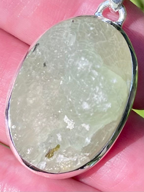 Rough Prehnite Pendant