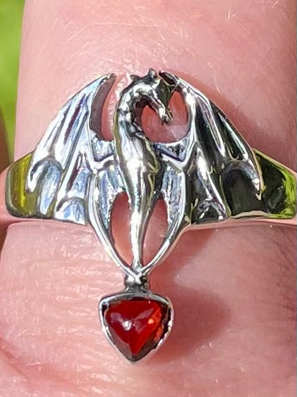 Gorgeous Dragon Garnet Ring Size 9 - Morganna’s Treasures 