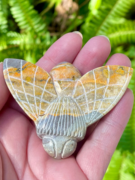 Hand Carved Bumblebee Jasper Bee - Morganna’s Treasures