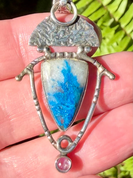 Quantum Quattro and Rainbow Moonstone Pendant - Morganna’s Treasures
