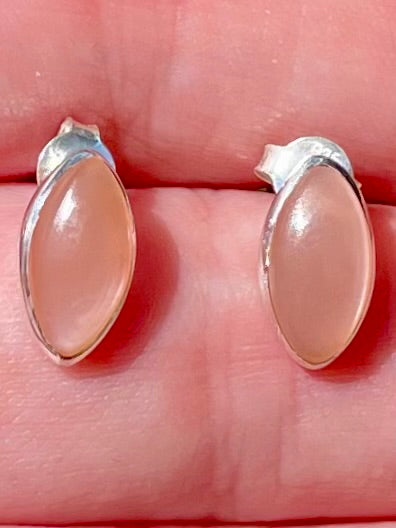 Peach Moonstone Earrings - Morganna’s Treasures 