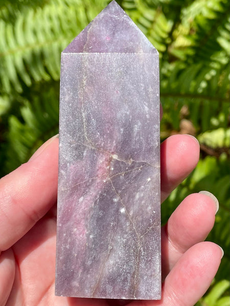 Large Lepidolite Obelisk - Morganna’s Treasures 