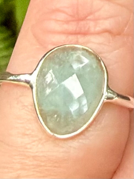Gorgeous Aqua Kyanite Ring Size 5.5 - Morganna’s Treasures