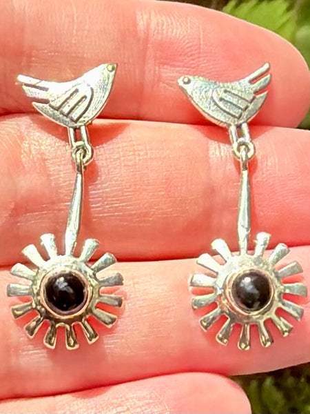 Black Onyx Birds Earrings - Morganna’s Treasures