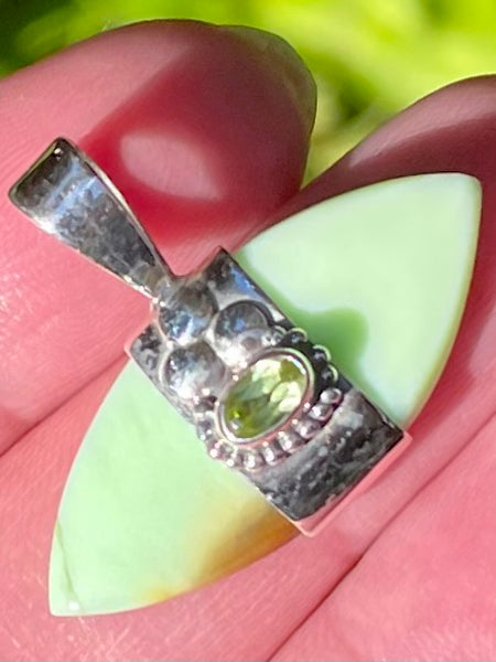 Citron Chrysoprase and Peridot Pendant - Morganna’s Treasures
