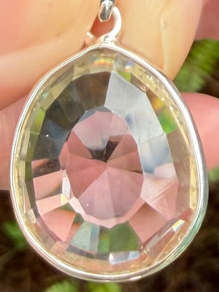 Faceted Clear Quartz Pendant