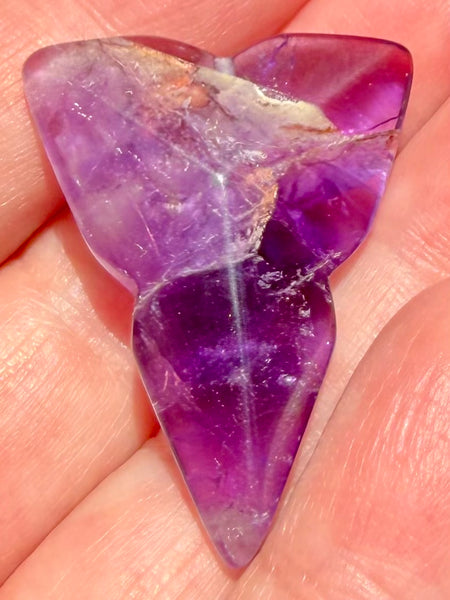 Purple Amethyst Carved Arrowhead