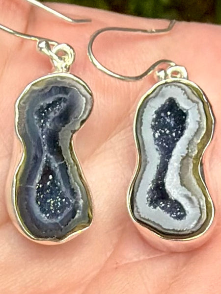 Coconut Geode Druzy Earrings