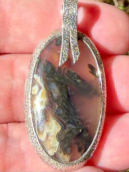 Tube Agate Pendant