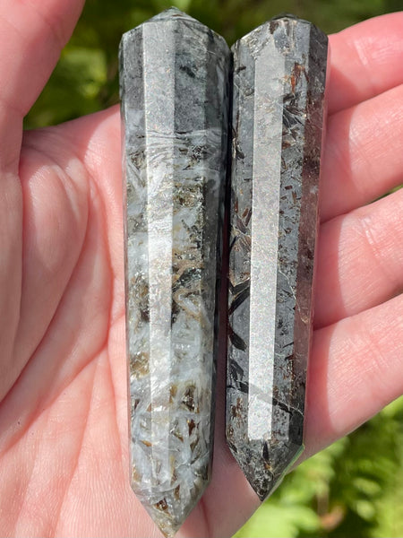 Quartz, Actinolite & Phlogopite Vogel - Morganna’s Treasures