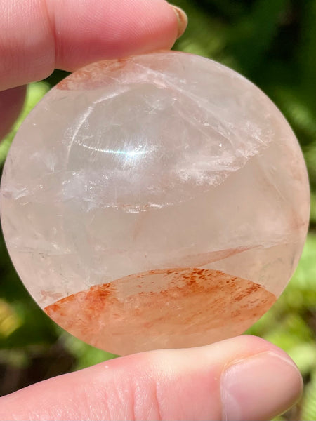 Beautiful Hematoid Quartz Round Palm Stones - Morganna’s Treasures