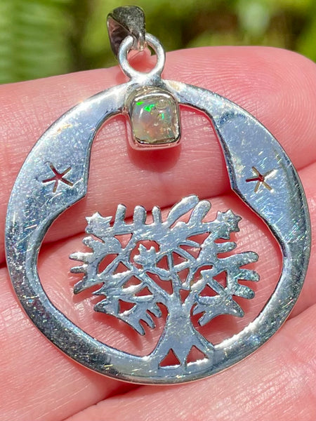 Ethiopian Opal Tree of Life Pendant - Morganna’s Treasures