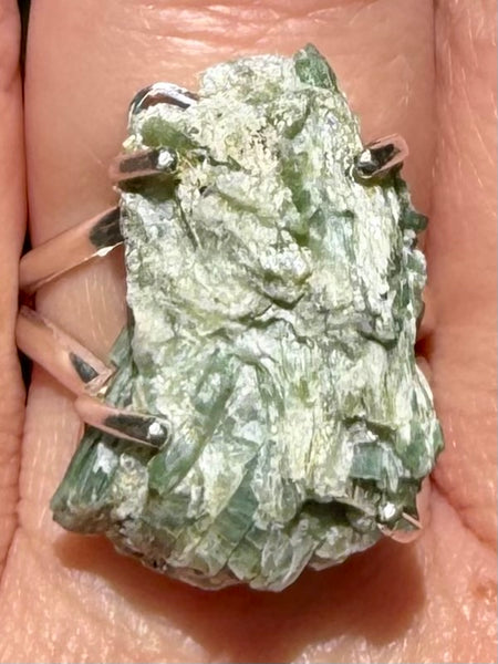 Rough Actinolite Ring Size 9.5