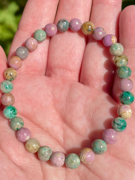 Phosphosiderite and Chrysocolla Bracelet - Morganna’s Treasures