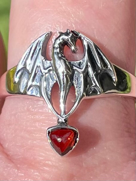 Gorgeous Dragon Garnet Ring Size 9 - Morganna’s Treasures 