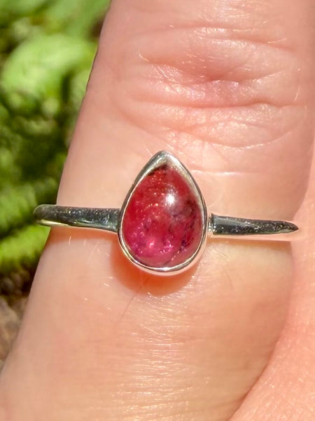 Pink Tourmaline Ring Size 6
