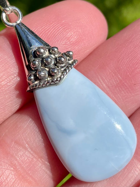 Blue Owyhee Opal Pendant - Morganna’s Treasures 
