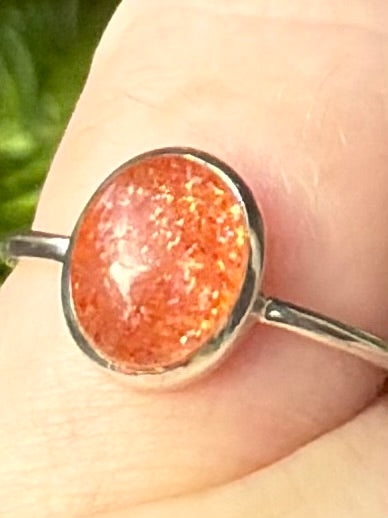 Gorgeous Sunstone Ring Size 6.5 - Morganna’s Treasures