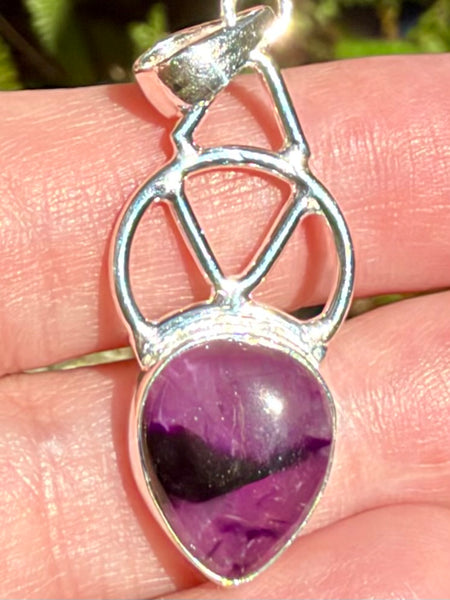 Star (Trapiche) Amethyst Celtic Pendant