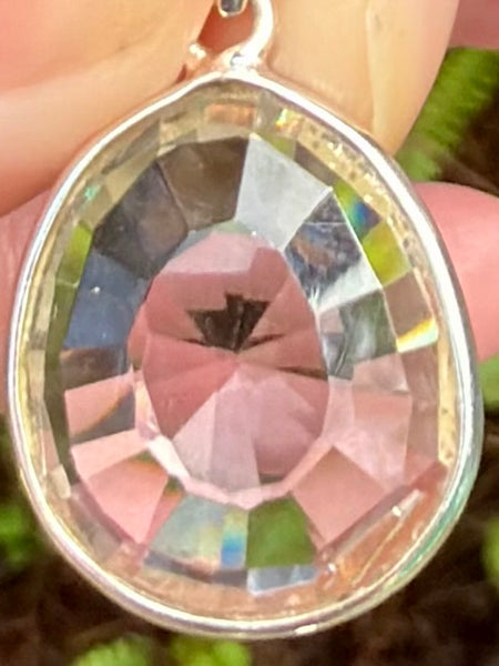 Faceted Clear Quartz Pendant