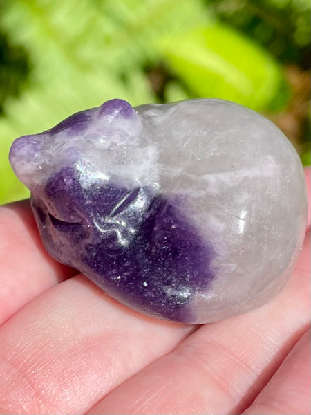 Amethyst Carved Sleeping Cat