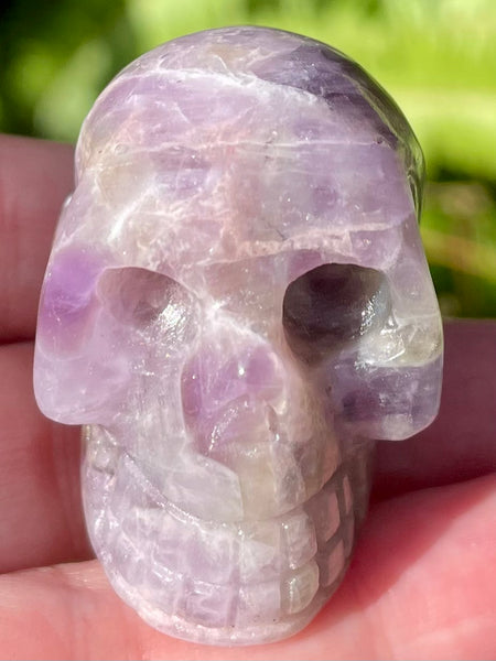 Carved Purple Amethyst Skull - Morganna’s Treasures 