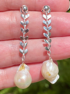 Biwa Pearl Earrings - Morganna’s Treasures 