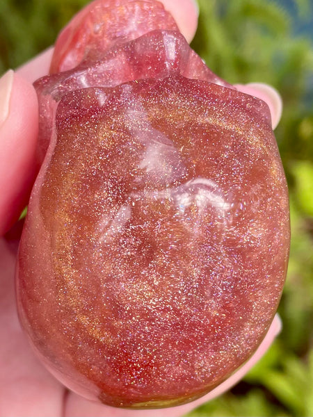 “Nymph” Large Garnet, Rose Quartz, Strawberry Quartz, Opalite, Clear Quartz & Copper Orgonite Skull (Copy) - Morganna’s Treasures