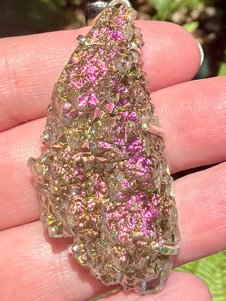 Titanium Aura Spirit Quartz Pendant