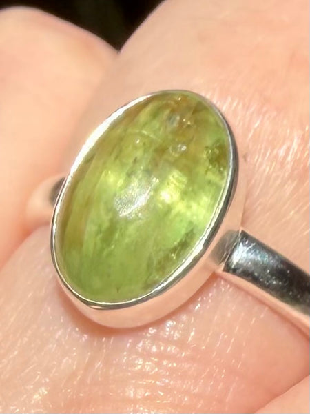 Green Kyanite Ring Size 8